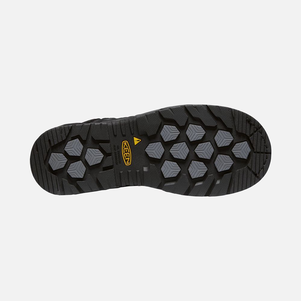 Keen Trekking Bot Erkek Siyah - Philadelphia 6\" Waterproof (Carbon-Fiber Toe) - Türkiye FHYJ53946